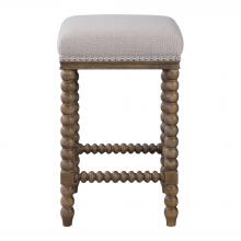  23495 - Uttermost Pryce Wooden Counter Stool